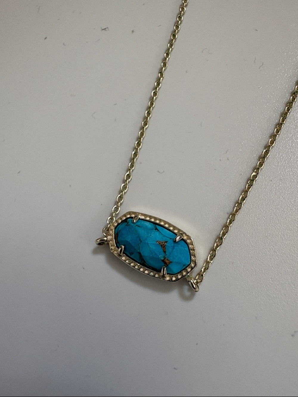 Lot of 2 NEW [Kendra Scott] Lexi Hoop Earrings/Elisa Turquoise Magnesite Pendant - Picture 12 of 14